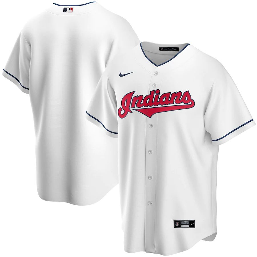 Mens Cleveland Indians Nike White Home Replica Team MLB Jerseys->houston astros->MLB Jersey